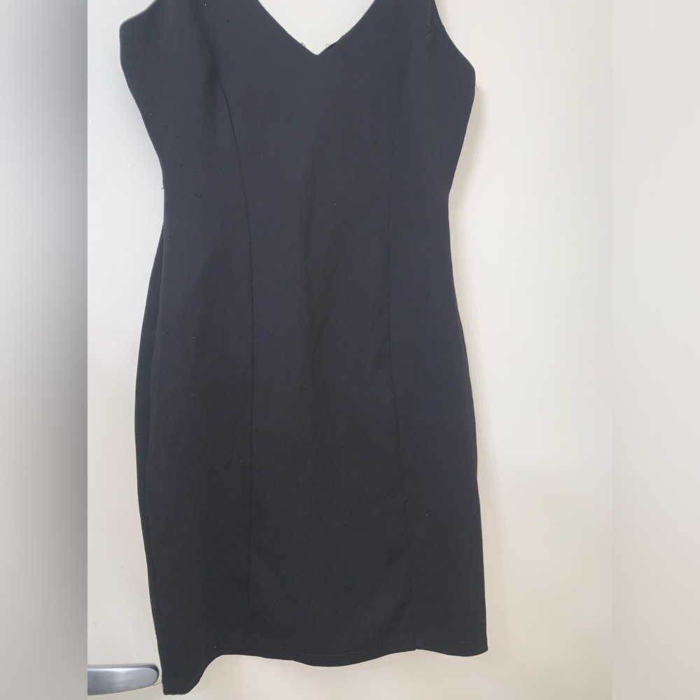 Fashion Nova Black Strappy Dress